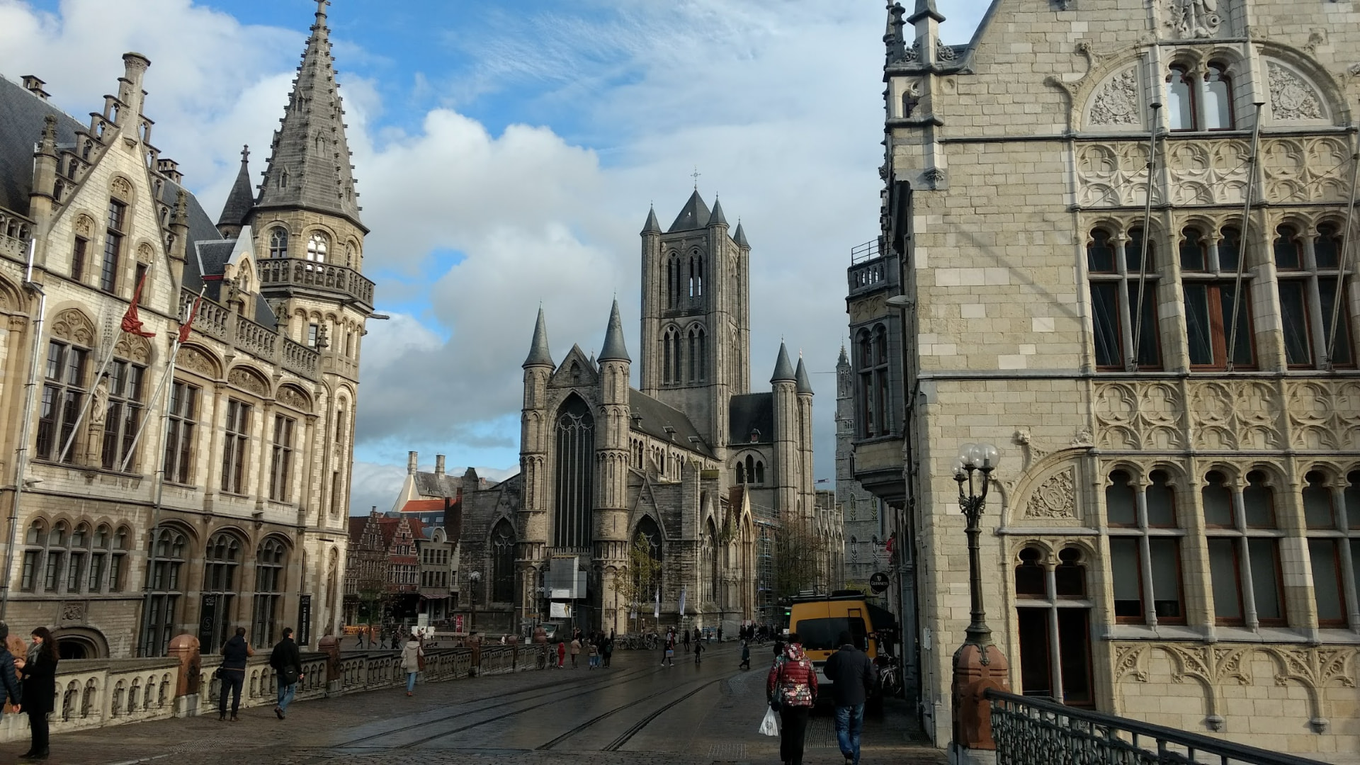 Historic centre of Ghent, Belgium, where Dr. Charan completed his advanced aesthetic surgery fellowship