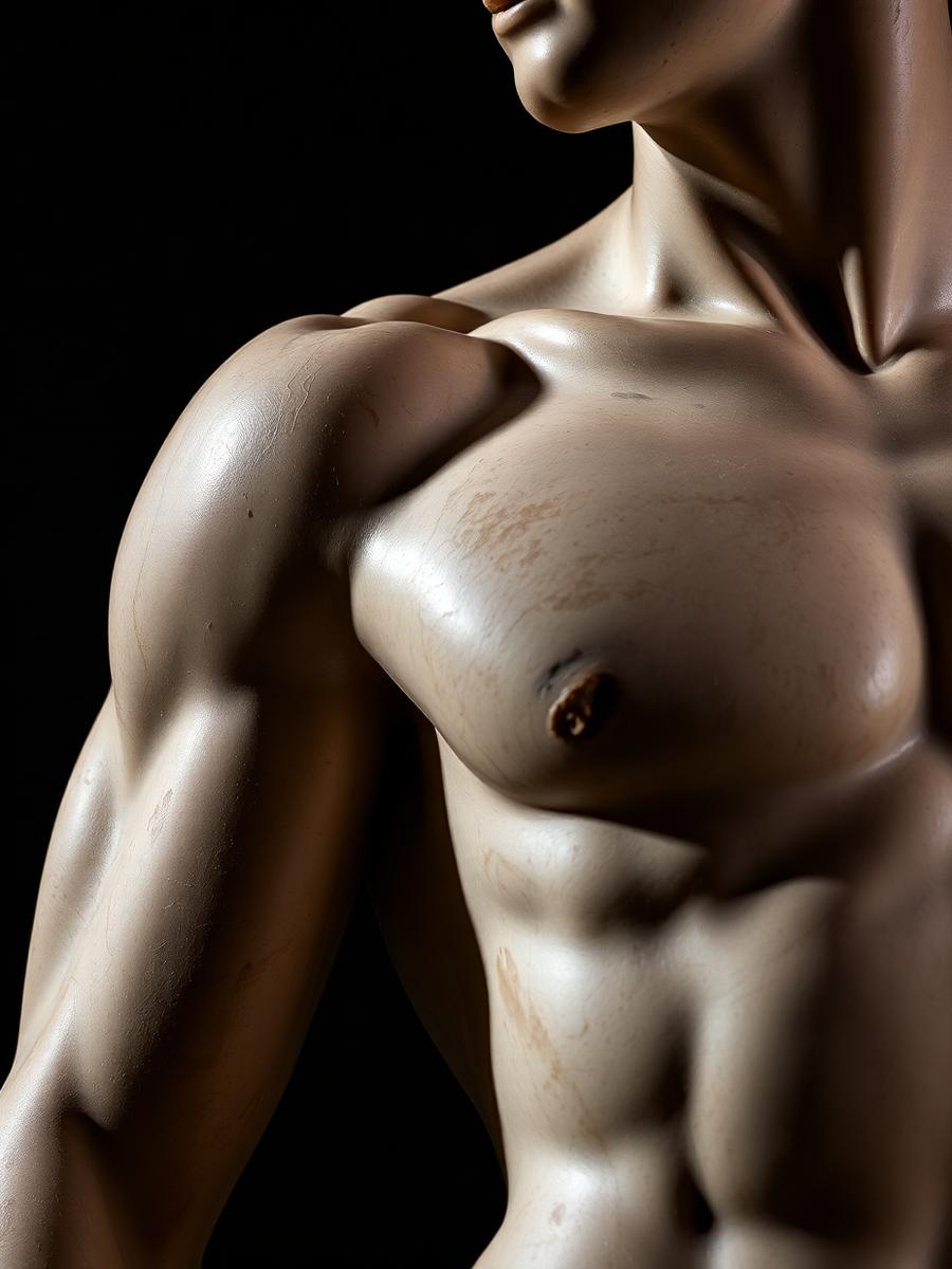 Editorial image representing male chest surgery and gynecomastia correction